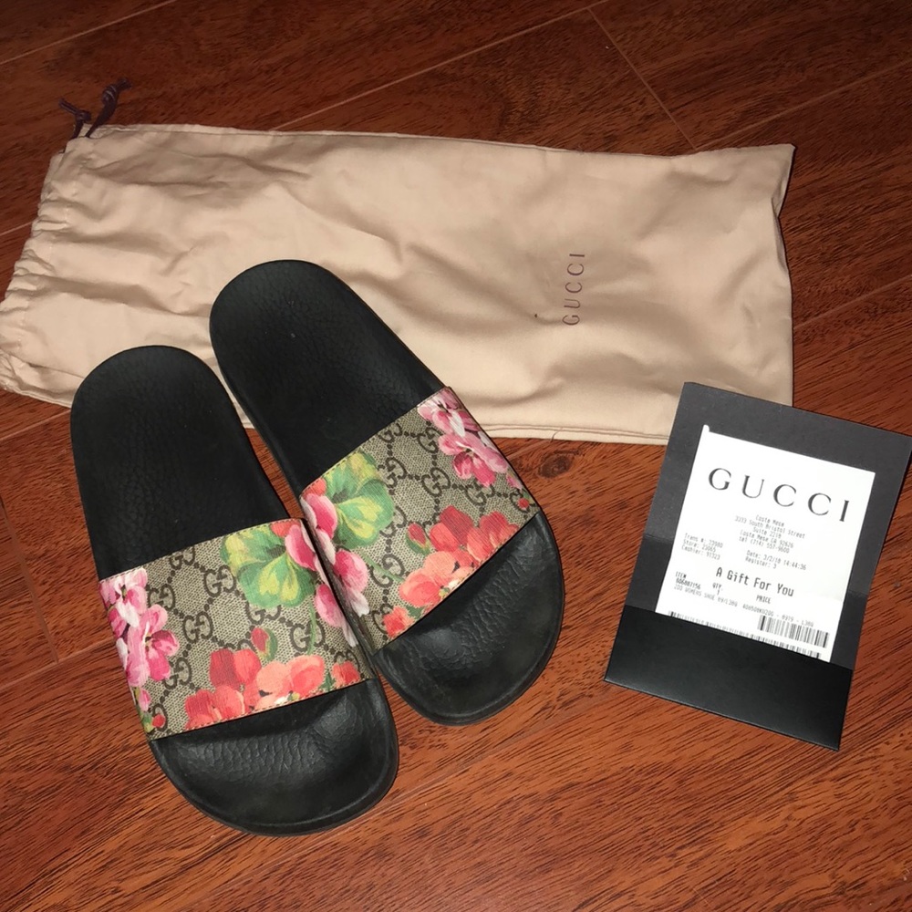 GUCCI GG BLOOM SUPREME SLIDES 38